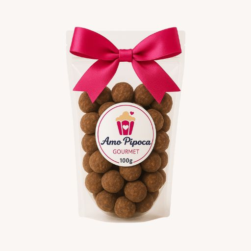Pacote de 100g de pipoca gourmet